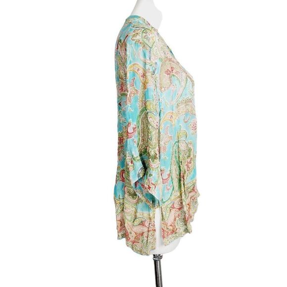 Rene Derhy floral paisley top Size small - Picture 7 of 9